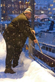 neige à Tromsø