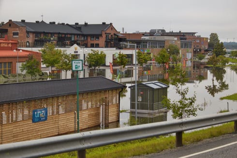 innondations en Norvège - tempête Hans